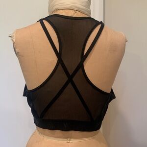 Adidas Women's Black Sports Bra withstroppy back detail